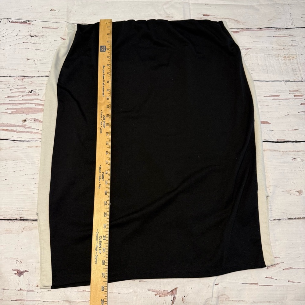 🖤 Mossimo Stretch Pencil Skirt – Black & Cream – Women’s XXL - Picture 4 of 7